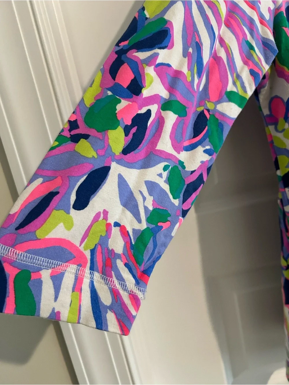 Lilly Pulitzer Justina Top Purple Pink Multi Size L
